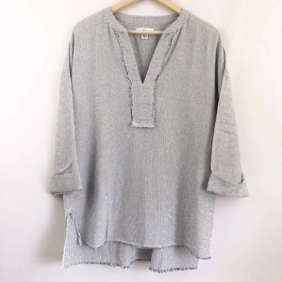 Velvet by Graham & Spencer Tops - VELVET BY GRAHAM & SPENCER Drinn Split Neck Top
